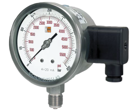 Pressure Gauge with Built-In Pressure Transmitter MAN-V